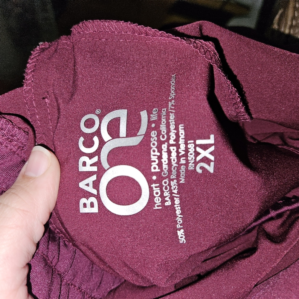 Maroon Scrubs - Picture 2 of 3
